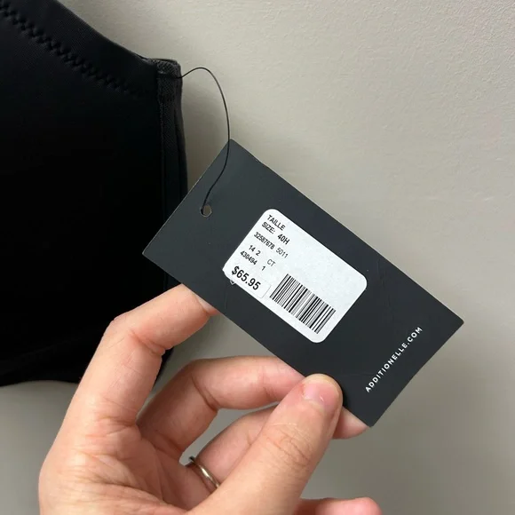 Addition Elle Women’s Black Wireless T-Shirt Bra‎ - Picture 4 of 4